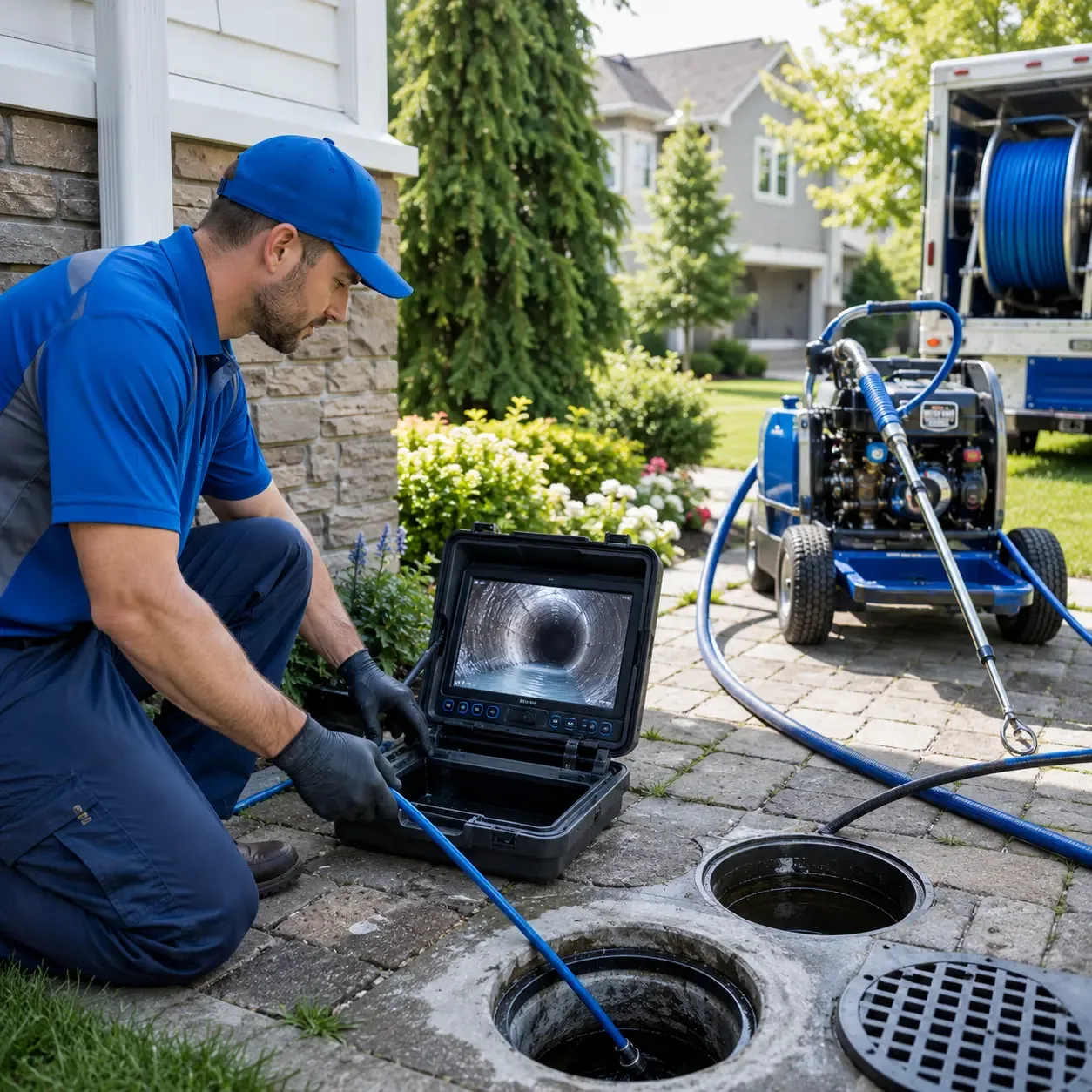 Outdoor drain cleaning professionals serving Menomonee Falls, WI